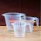 Clear Plastic Liquid Measuring Cups With Scale Kitchen Measuring Jug Beaker Set 4