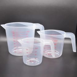 clear plastic liquid measuring cups with scale kitchen measuring jug beaker set