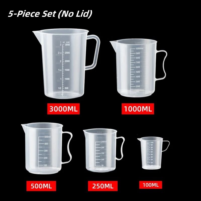 Large Plastic Measuring Cup With Scale Food Grade Graduated Measuring Beaker For Kitchen And Lab Us 12