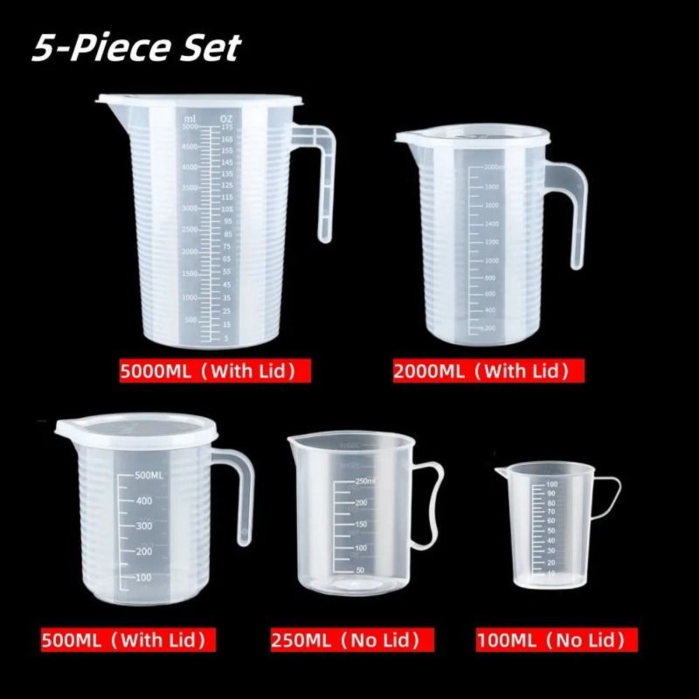 Large Plastic Measuring Cup With Scale Food Grade Graduated Measuring Beaker For Kitchen And Lab Us 15