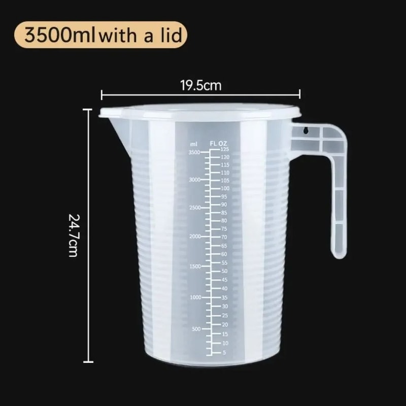 Large Plastic Measuring Cup With Scale Food Grade Graduated Measuring Beaker For Kitchen And Lab Us 10