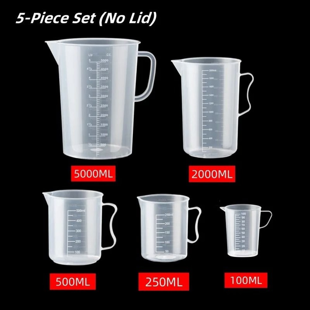 Large Plastic Measuring Cup With Scale Food Grade Graduated Measuring Beaker For Kitchen And Lab Us 13