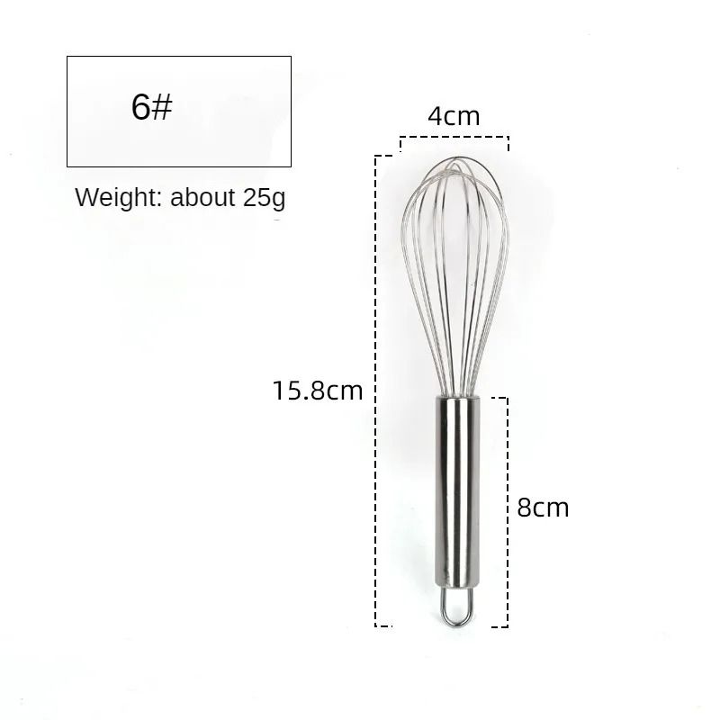 Stainless Steel Balloon Whisk Manual Egg Beater Mixer For Baking And Cooking 1