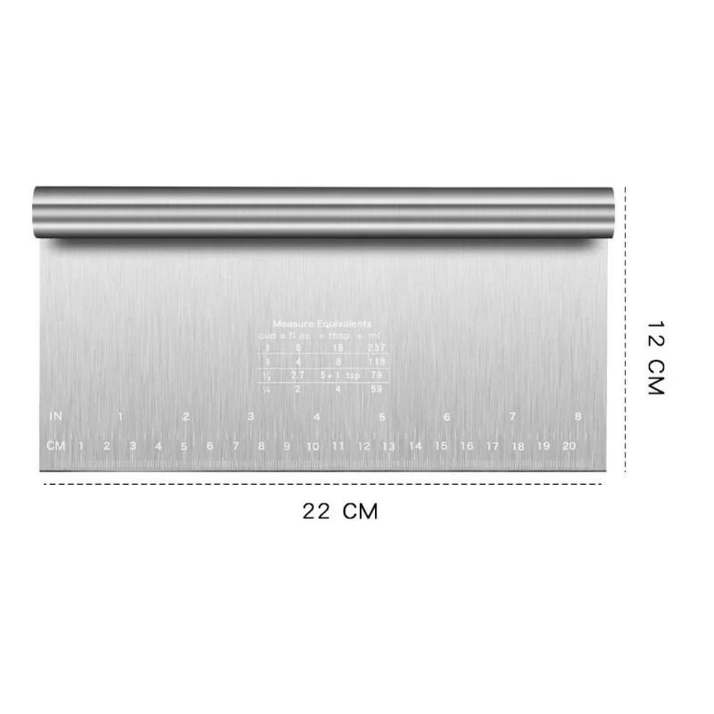 Stainless Steel Cake Scraper Buttercream Smoother Dough Scraper For Cake Decorating 2