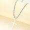 Minimalist Gold Cross Necklace Set For Men And Women Matching Couple Pendant Jewelry 2