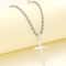 Minimalist Gold Cross Necklace Set For Men And Women Matching Couple Pendant Jewelry 6