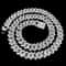 Iced Cuban Chain Necklace 20 Inch Hip Hop Style Diamond Look Unisex Jewelry 6