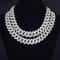 Iced Out CZ Cuban Link Chain Necklace Heavy 3 Row Hip Hop Jewelry 7