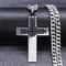 Jesus Cross Necklace Stainless Steel Gold Hip Hop Pendant Chain 3