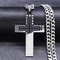 Jesus Cross Necklace Stainless Steel Gold Hip Hop Pendant Chain 3