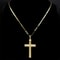 Jesus Cross Necklace Stainless Steel Gold Hip Hop Pendant Chain 8