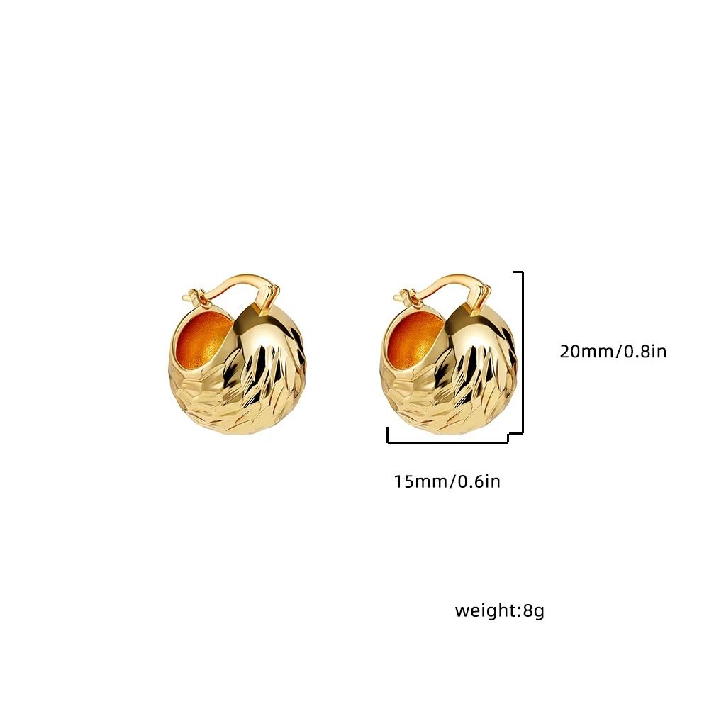 Gold Chunky Hoop Earrings Rhinestone Stainless Steel Huggie Hoops For Women 3