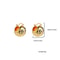 Gold Chunky Hoop Earrings Rhinestone Stainless Steel Huggie Hoops For Women 3