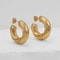 Twist Hollow Tube Earrings Stainless Steel Drop Earrings For Women 2
