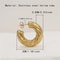 Twist Hollow Tube Earrings Stainless Steel Drop Earrings For Women 3