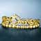 Crown Design Eternity Ring Gold Silver Engagement Wedding Ring For Women 4