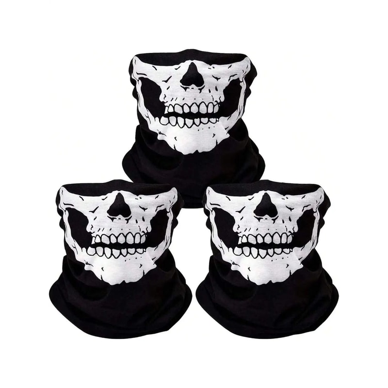 Skull Balaclava Mask Breathable Seamless Face Cover Outdoor Headwear 0