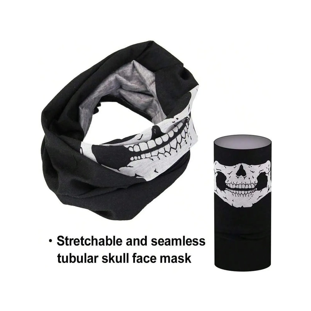Skull Balaclava Mask Breathable Seamless Face Cover Outdoor Headwear 4
