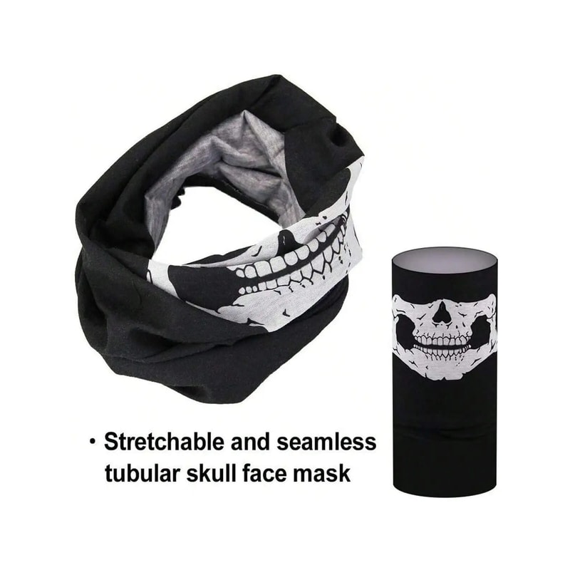 Skull Balaclava Mask Breathable Seamless Face Cover Outdoor Headwear 4