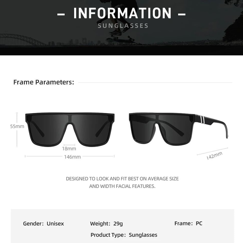 Polarized Fishing Sunglasses Square Outdoor Sport Driving Shades 6