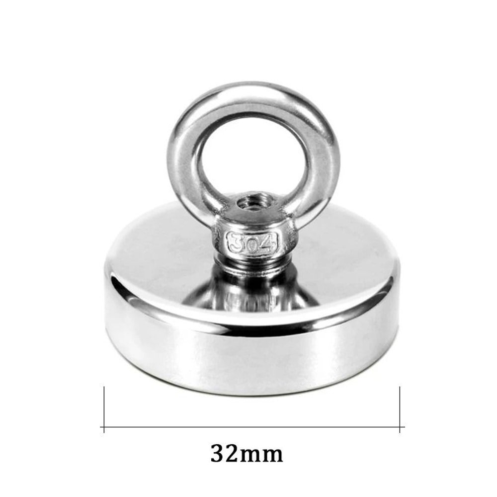 Neodymium Fishing Magnet Heavy Duty Salvage Magnet With Eyebolt 4