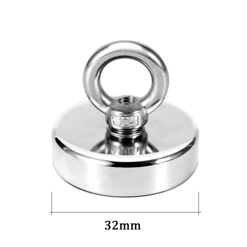 Neodymium Fishing Magnet Heavy Duty Salvage Magnet With Eyebolt 4
