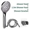 High Pressure Handheld Shower Head 5 Mode Water Saving Bathroom Shower 2