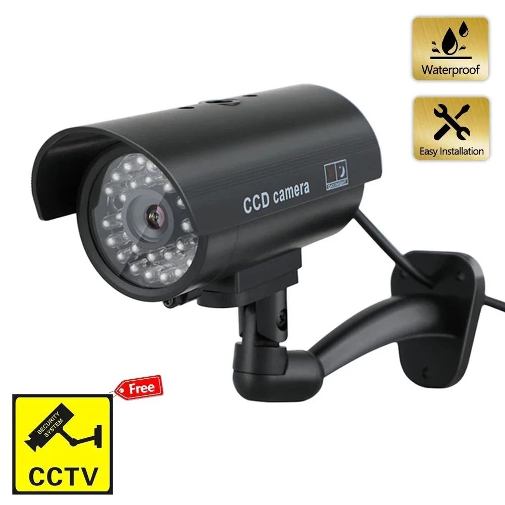 Dummy CCTV Security Camera Waterproof Fake Surveillance Camera With LED 3