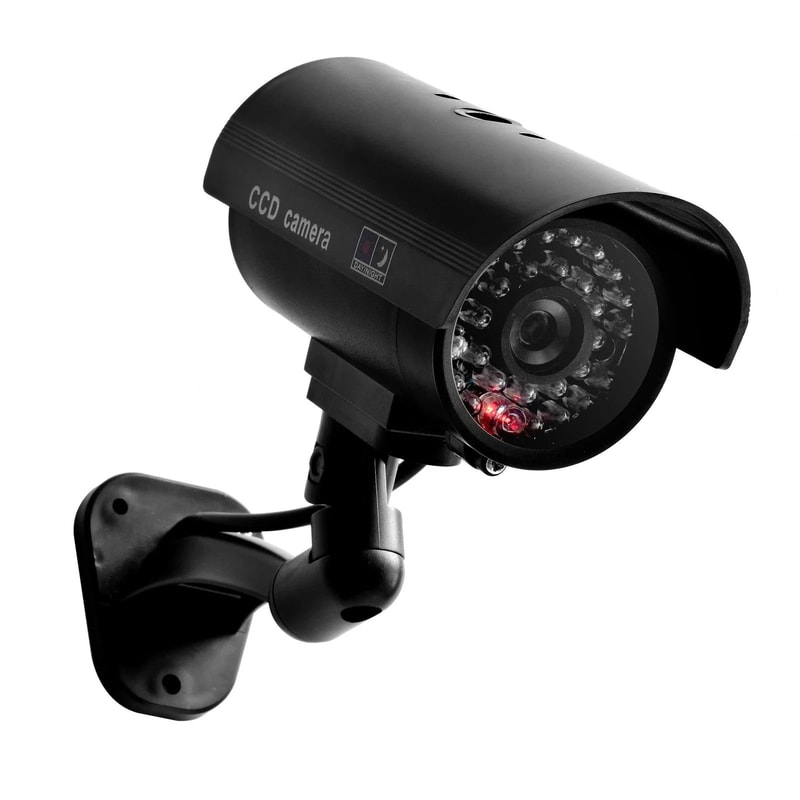 Dummy CCTV Security Camera Waterproof Fake Surveillance Camera With LED 4