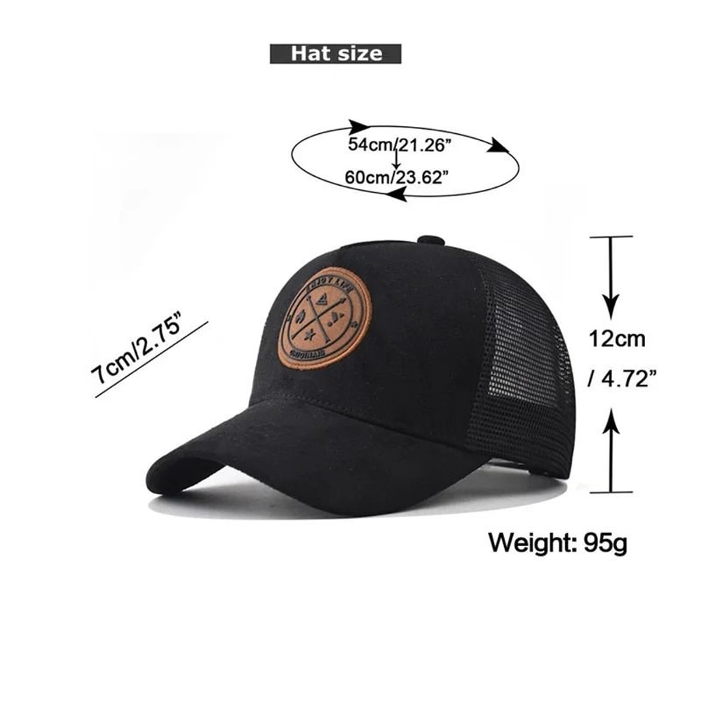 Enjoy Life Mesh Baseball Cap Breathable Summer Snapback Streetwear Hat 19