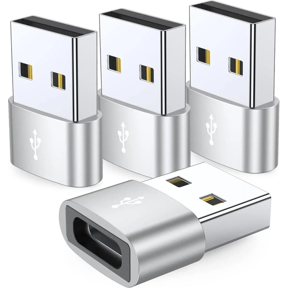 4 Pack USB C To USB A Adapter Type C Female To USB Male Charging Converter 1
