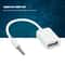 35mm To USB Adapter AUX Audio Converter Cable USB Female Jack Connector 5
