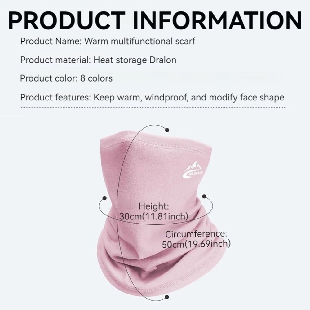 Winter Thermal Neck Warmer Sports Scarf Outdoor Bandana Snowboard Face Cover 6