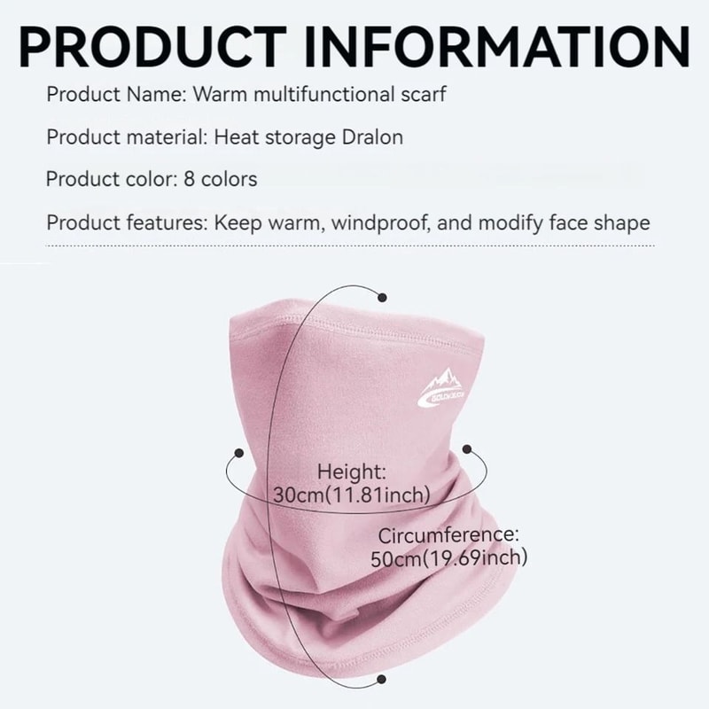 Winter Thermal Neck Warmer Sports Scarf Outdoor Bandana Snowboard Face Cover 6