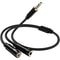 35mm Headset Splitter Audio Y Cable Headphone Mic Adapter For PC And Mobile 0