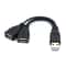 USB Splitter Cable 1 Male To 2 Female USB Y Extension Adapter For Charging And Data 0