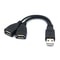 USB Splitter Cable 1 Male To 2 Female USB Y Extension Adapter For Charging And Data 4