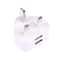 UK Plug USB Charger Dual Port 3 Pin Wall Adapter Universal Charging Plug 2