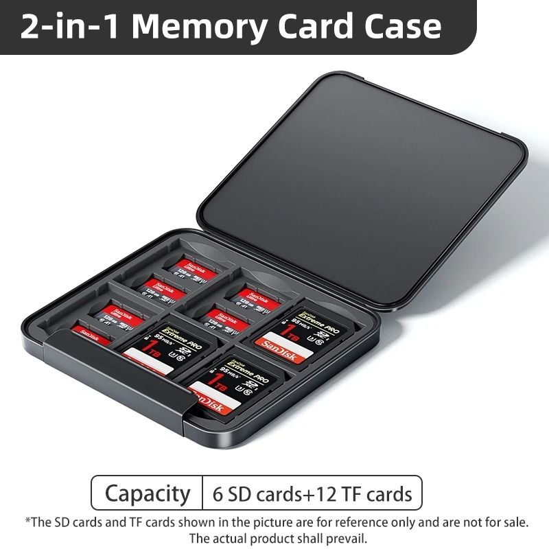 Llano Memory Card Case Waterproof Shockproof SD And Micro SD Storage Holder 6