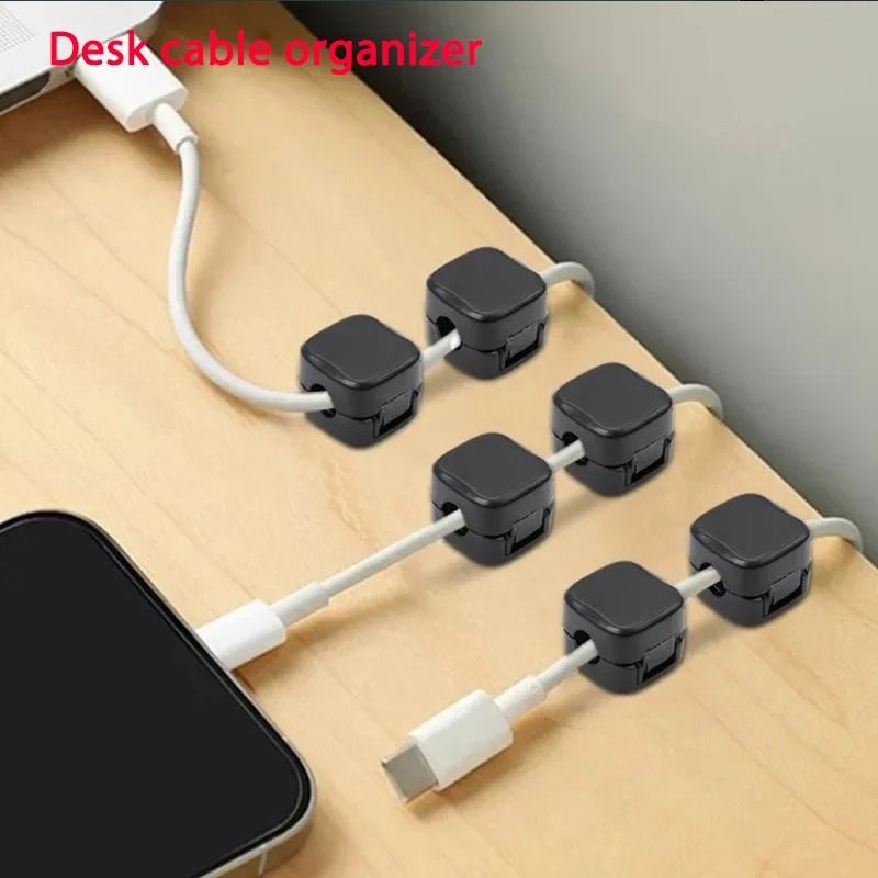 Magnetic Cable Clip Adhesive Cord Organizer Holder For Desk Cable Management 0