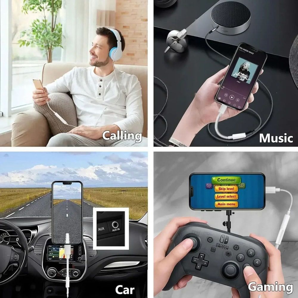 USB C To 35mm Adapter Type C Headphone Jack Audio Converter For Smartphones 3