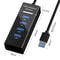 USB Hub 4 Port USB 30 Splitter Adapter Multi USB Docking Station Extender 4