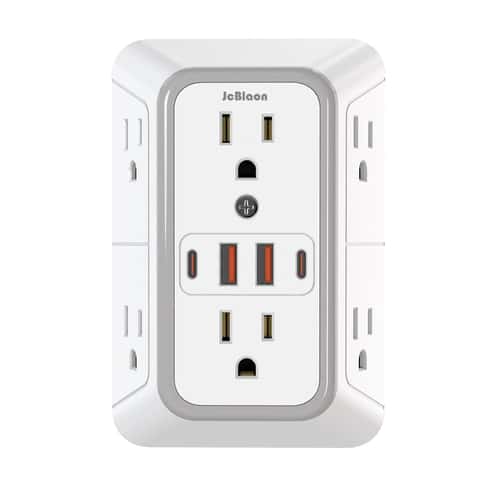 Power Strip with USB Ports and USB C Multi Outlet Surge Protector Fast Charging Station