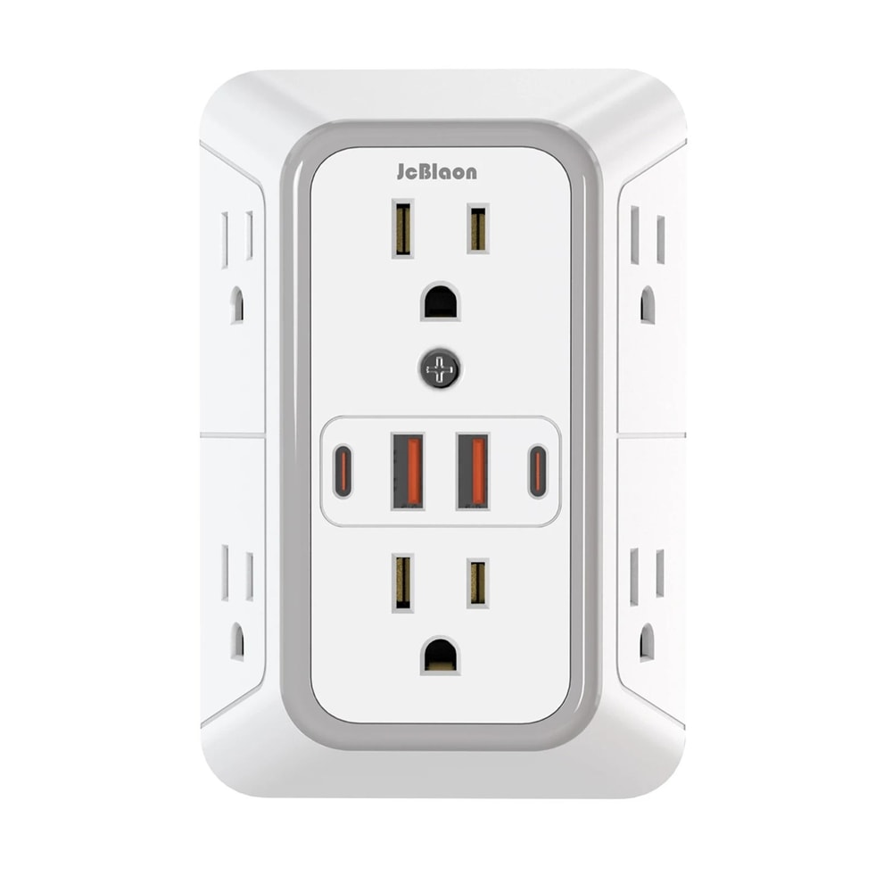 Power Strip With USB Ports And USB C Multi Outlet Surge Protector Fast Charging Station 7