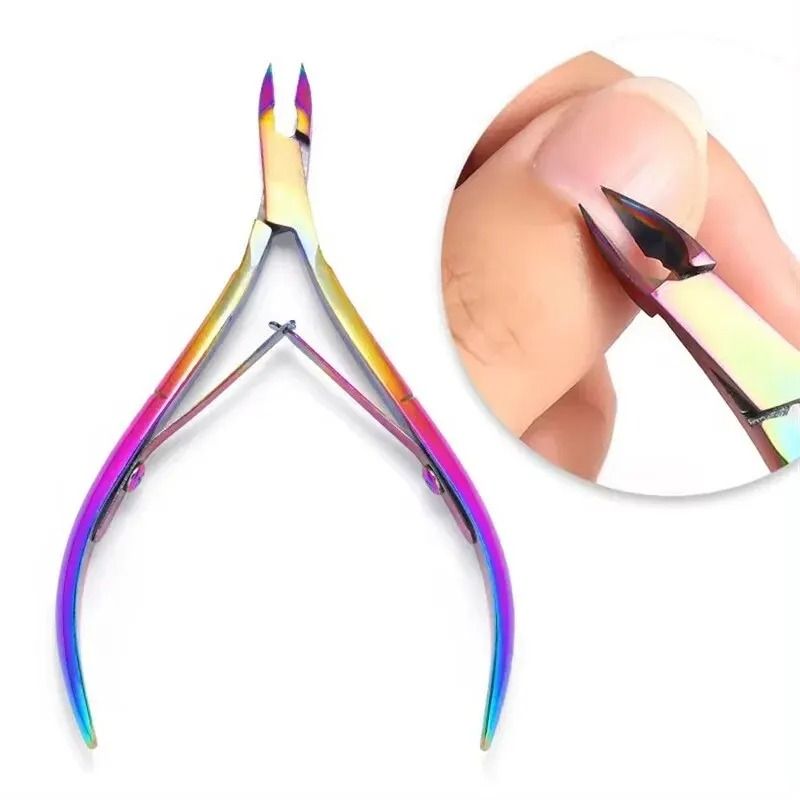 Precision Cuticle Nipper Professional Nail Clippers Dead Skin Pliers Tool 6