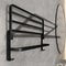 50CM Folding Towel Rack Wall Mount Aluminum Bathroom Towel Holder With Hook 3