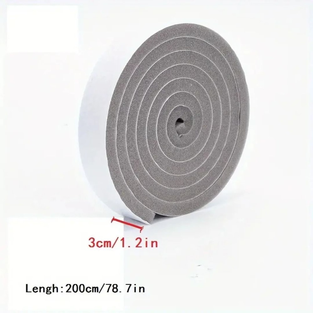 4M Weather Stripping Tape Door Seal Strip Foam Soundproof Insulation Tape 3