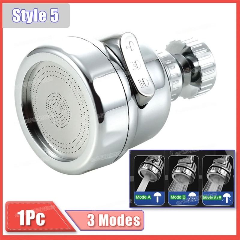 360 Degree Faucet Extender Rotating Faucet Aerator Water Saving Tap Nozzle 4