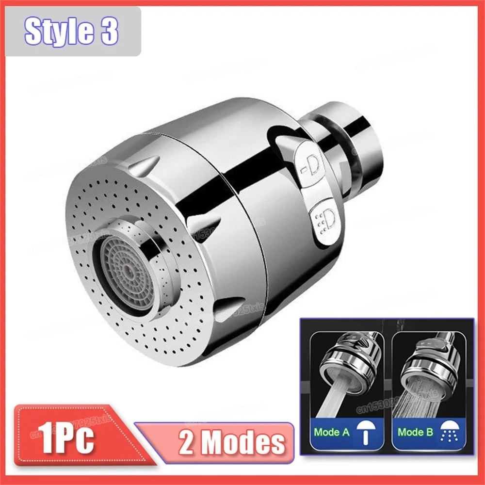 360 Degree Faucet Extender Rotating Faucet Aerator Water Saving Tap Nozzle 2