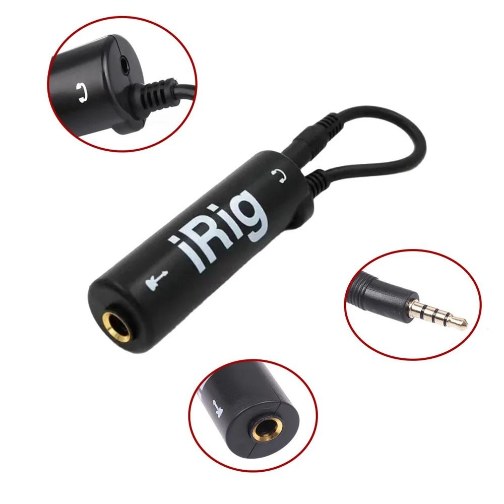 IRig Guitar Interface Adapter 35mm Audio Interface Mobile Recording Cable 6